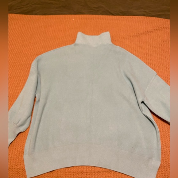 Blue Quarter-Zip Sweater - Picture 6 of 7